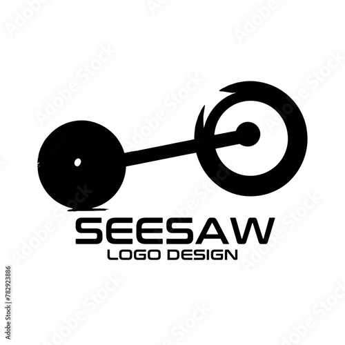 Seesaw Vector Logo Design photo