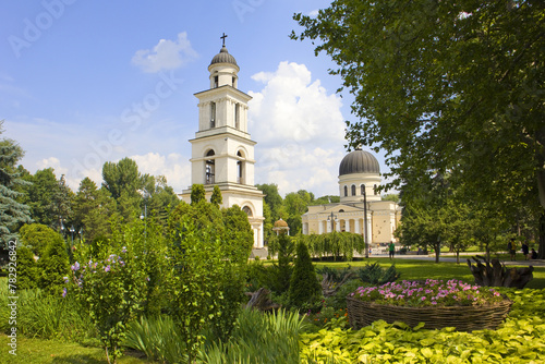  Bell tower and Cathedral of the Nativity of Christ in Chisinau, Moldova