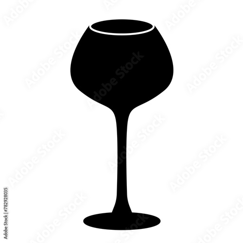 ワイン　ボトル　グラス　アイコン　シンプル　シルエット