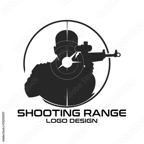 Shooting Range Vector Logo Design