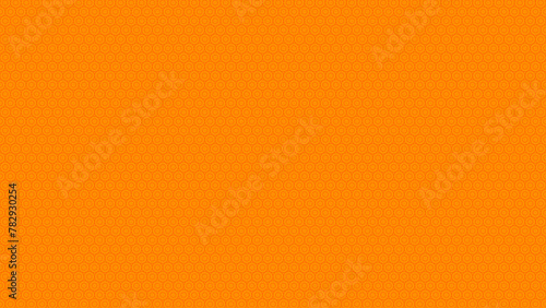 Dot circle bee honeycomb seamless pattern orange illustration for background