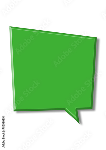 立体的な吹き出しの背景イメージ