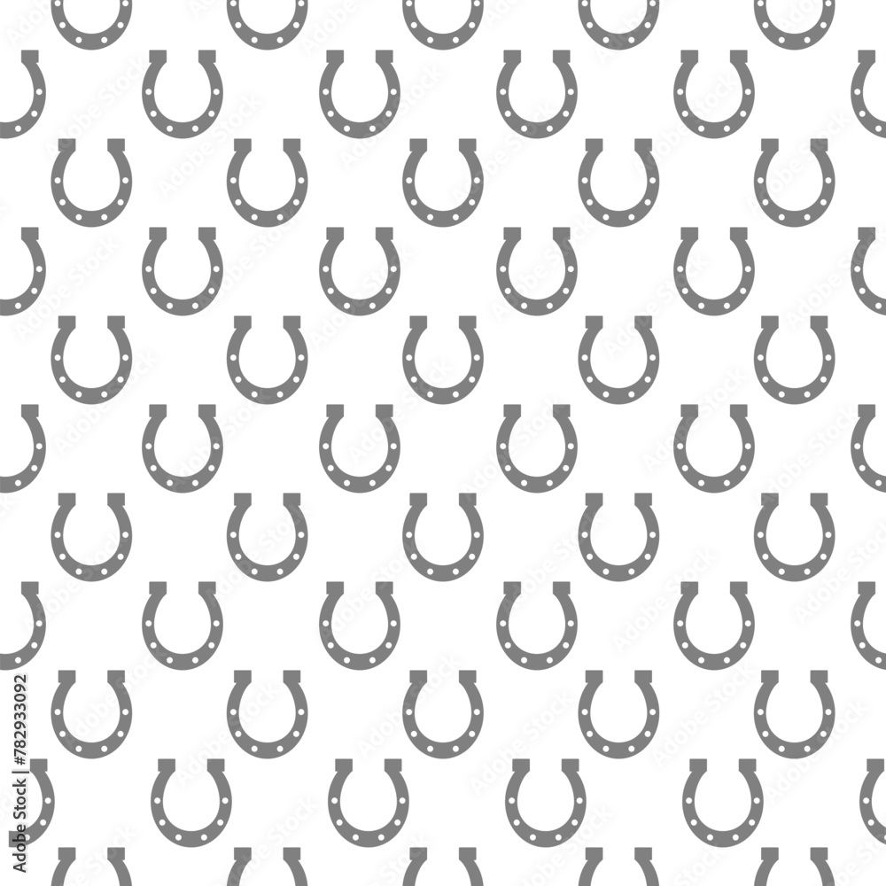 Horseshoes seamless pattern isolated on white background Horseshoes seamless pattern isolated on white background