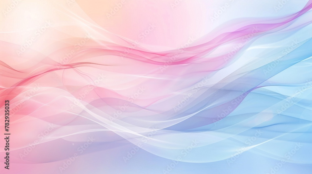 Abstract Colorful Waves Background in Pastel Tones Abstract Colorful Waves Background in Pastel Tones