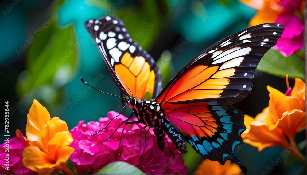 monarch butterfly on flower monarch butterfly on flower