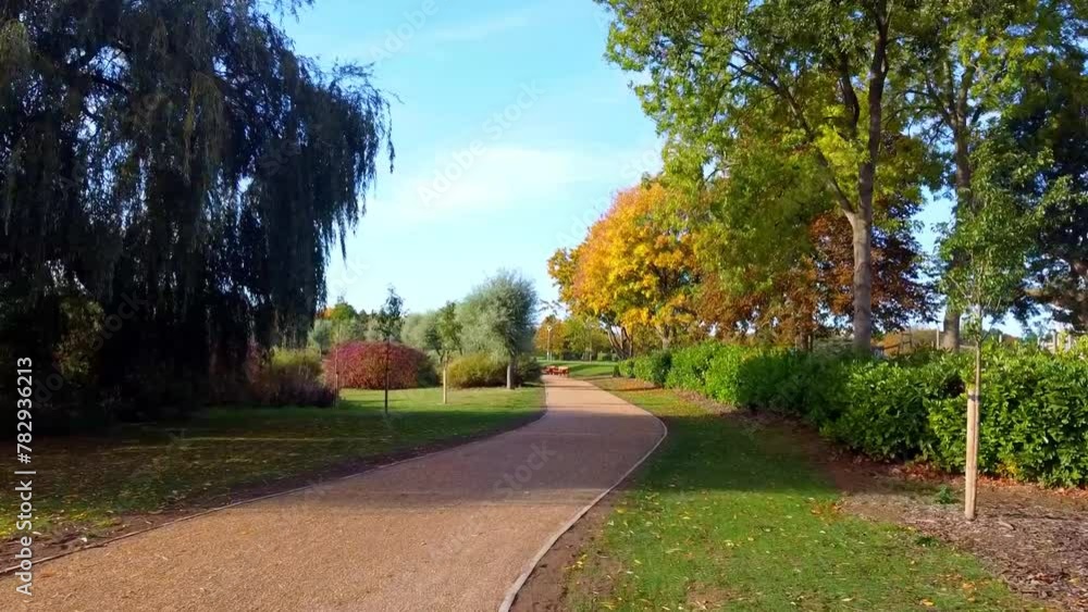 Beautiful shot of a pathway in a green forest during the day Beautiful shot of a pathway in a green forest during the day