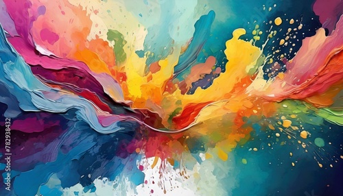 Mix color painting