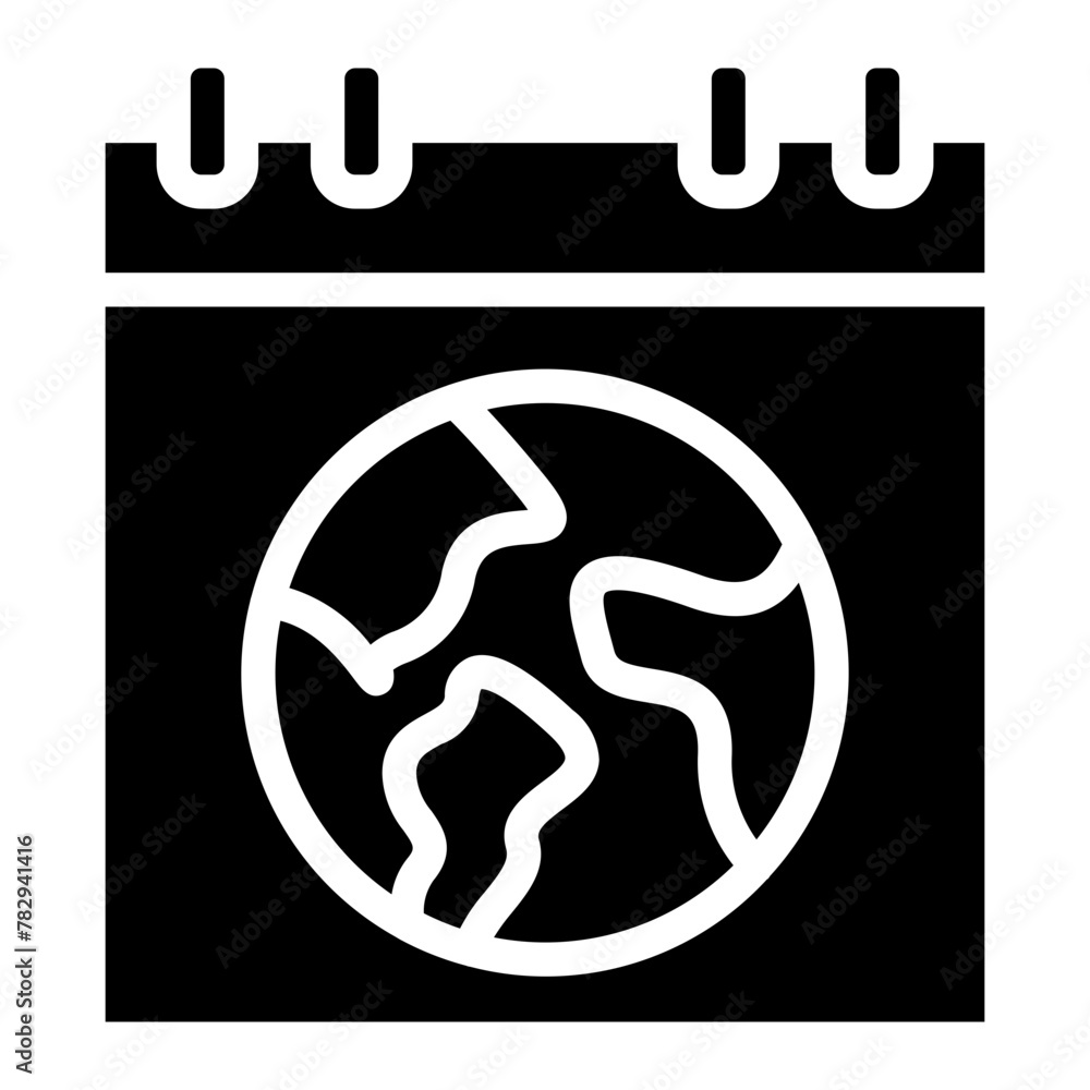 Earth day calendar icon, Earth Day related vector Earth day calendar icon, Earth Day related vector