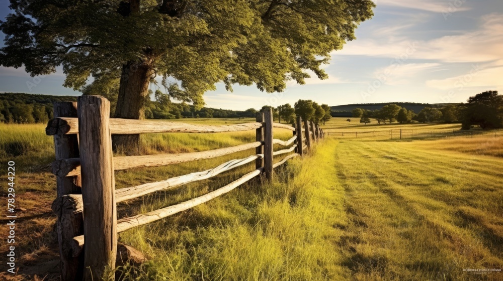 Single fence panel rural backdrop