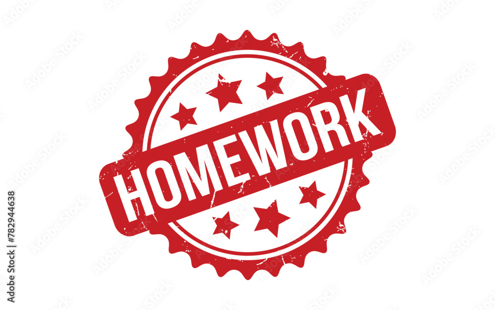 Homework rubber grunge stamp seal vector Homework rubber grunge stamp seal vector