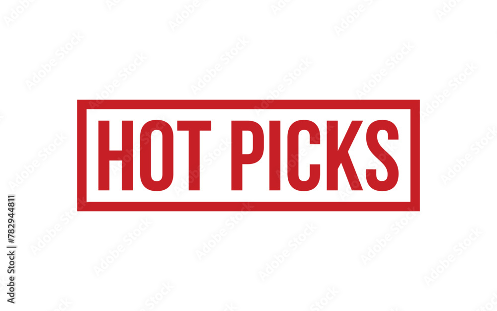 Hot Picks Rubber Stamp Seal Vector Hot Picks Rubber Stamp Seal Vector