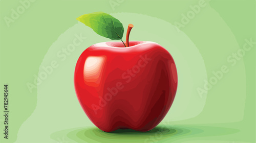 Apple Icon in trendy flat style isolated on white background