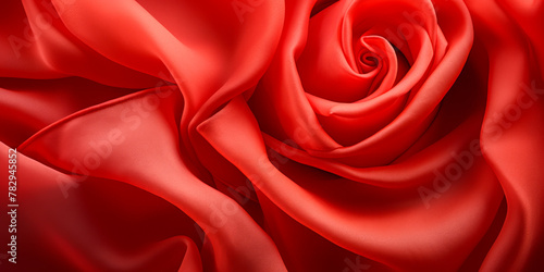 Vibrant Red Rose Close-Up: Exquisite Floral Elegance
