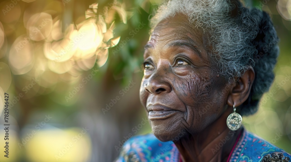 Portrait of an older woman with grey hair and stylish earrings. Suitable for lifestyle and fashion concepts Portrait of an older woman with grey hair and stylish earrings. Suitable for lifestyle and fashion concepts