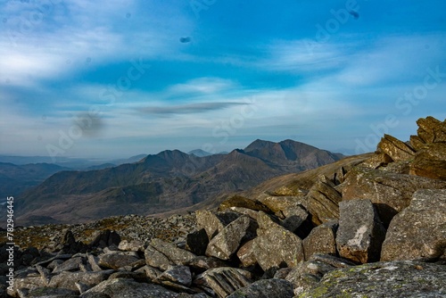 Scenery of Glyder Fach mountain in Snowdonia, north-west Wales, the UK photo