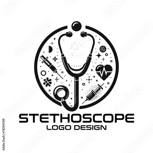 Stethoscope Vector Logo Design