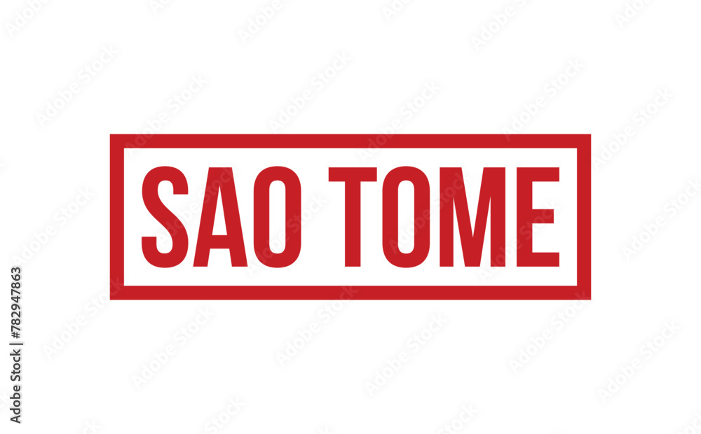Sao Tome Rubber Stamp Seal Vector Sao Tome Rubber Stamp Seal Vector