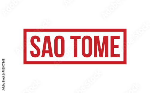 Sao Tome Rubber Stamp Seal Vector