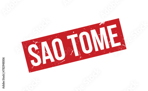 Sao Tome Rubber Stamp Seal Vector