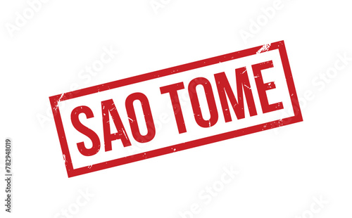 Sao Tome Rubber Stamp Seal Vector