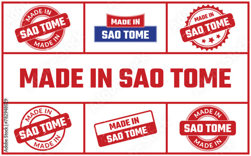 Made In Sao Tome Rubber Stamp Set