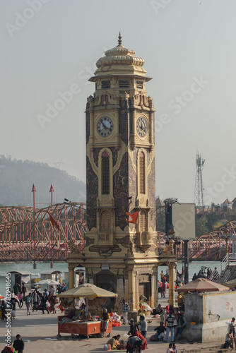 ‎Haridwar,Uttrakhand India ‎.The Clock Tower of Haridwar also known as the Raja Birla Tower and Ghantaghar. photo