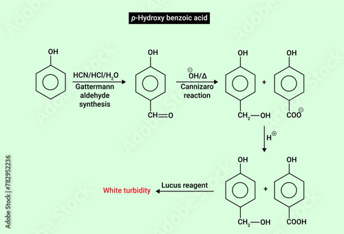 p-hydroxybenzoic acid is a monohydroxybenzoic acid that is benzoic acid carrying a hydroxy substituent at C-4 of the benzene ring. photo