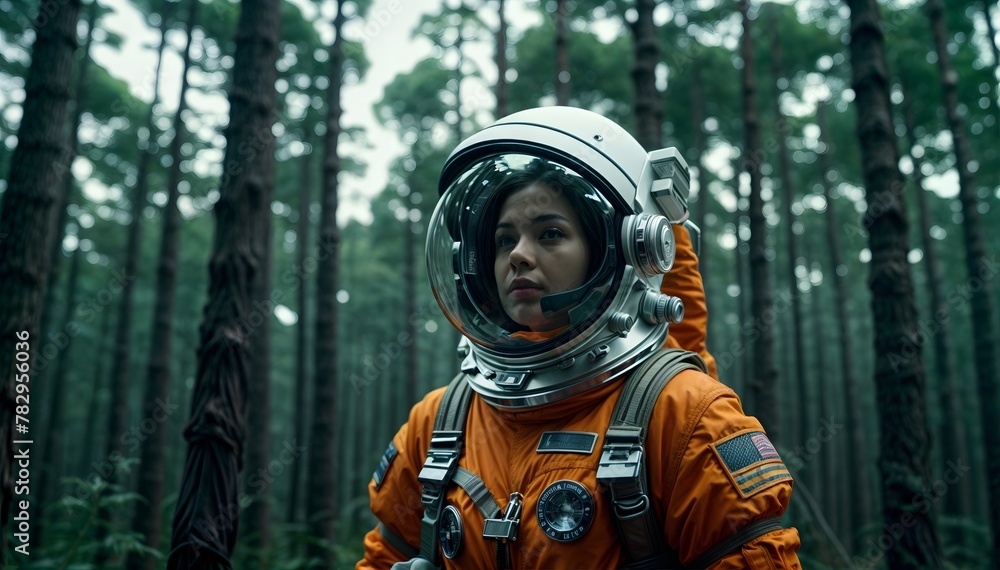Astronauta en un bosque Astronauta en un bosque