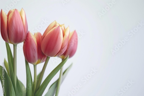 Beautiful arrangement of pink and yellow flowers in a vase. Perfect for home decor or floral design projects