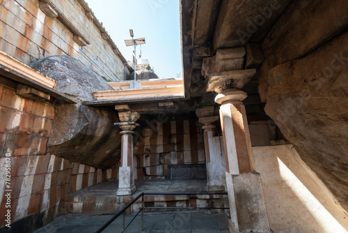 Ancient Rock-Cut Architecture at Shravanabelagola Temple