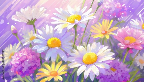 the ethereal beauty of flowers in bloom  masterfully rendered in soft pastels