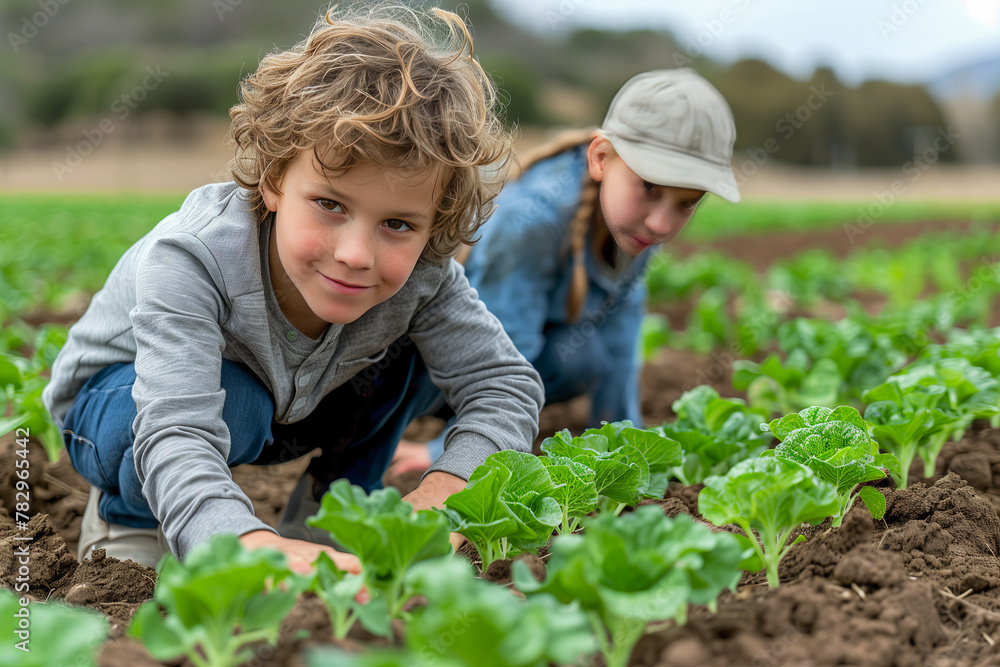 custom made wallpaper toronto digitalYoung volunteers tending community garden