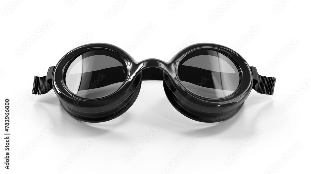 Fototapeta premium A pair of goggles sitting on a white surface. Ideal for safety or sports concepts