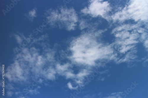 white cloud with blue sky background