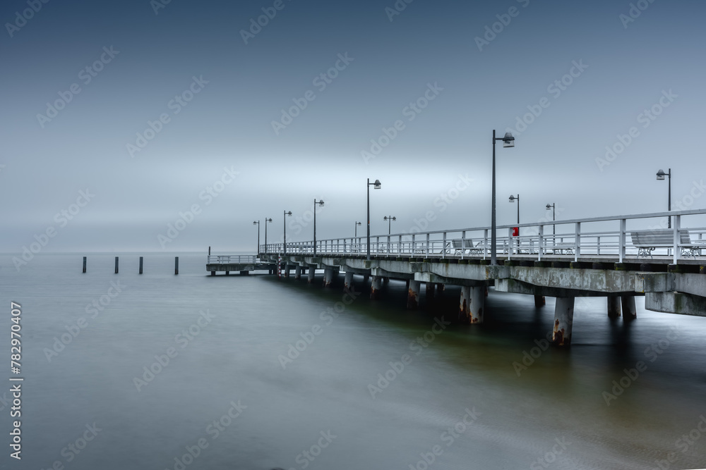 Obraz premium Molo w Jastarni na półwyspie Helskim 