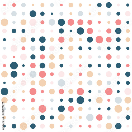 Scandi style polka dot pattern background 