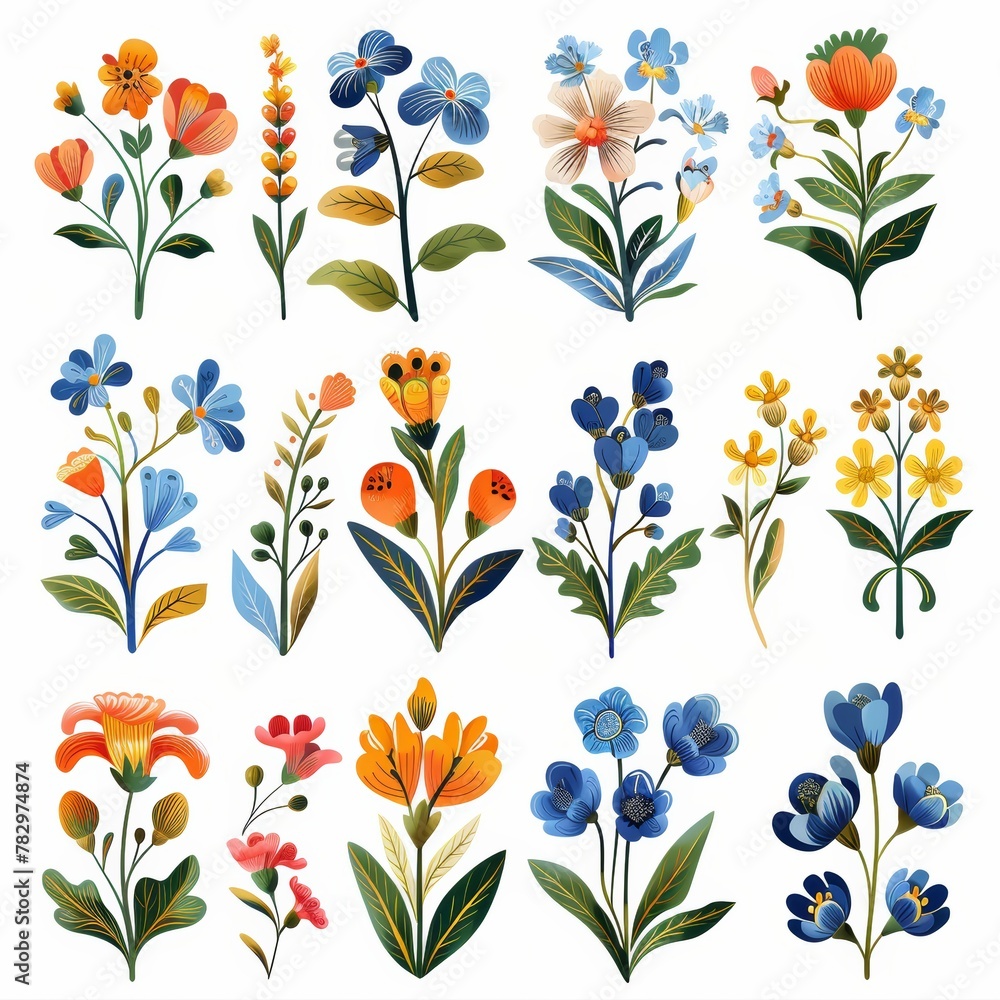 Eclectic Garden: Folk Art Floral Illustrations Eclectic Garden: Folk Art Floral Illustrations