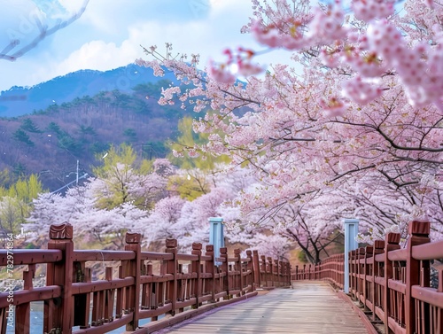 Cherry blossom in spring 