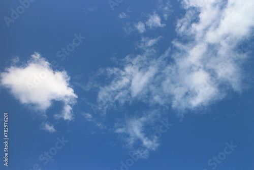 Summer blue sky cloud gradient light white background. Beauty clear cloudy in sunshine calm bright winter air background.