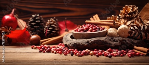 Cranberries and cinnamon in...