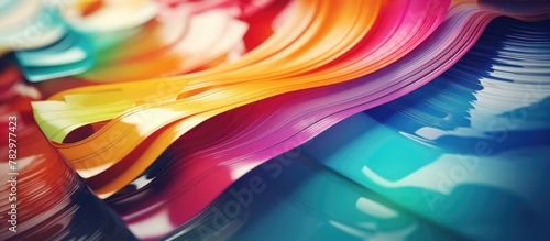 Colorful Paper Sheets Clust...