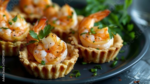 Refined and beautiful, these shrimp mini tartlets are an idea brought to life on the plate