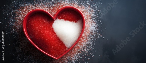 Heart bowl sugar white love...