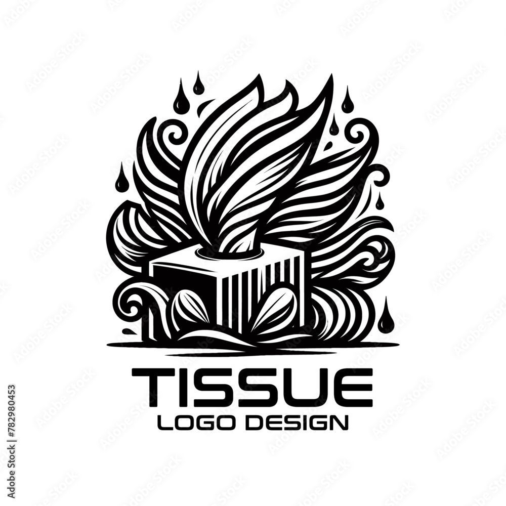 Fototapeta premium Tissue Vector Logo Design