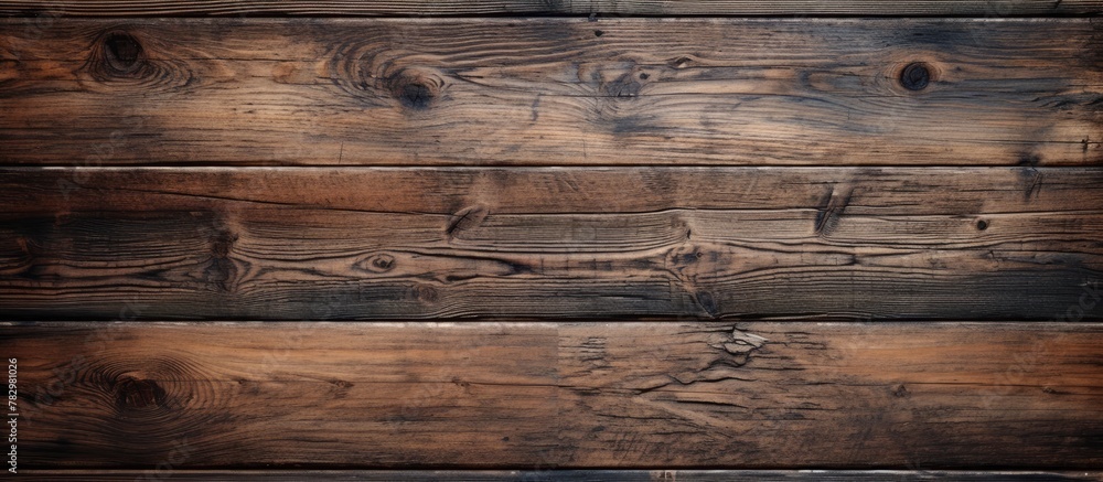 Naklejka premium wooden wall close-up with boards