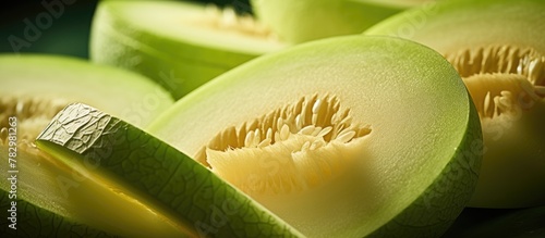 Many watermelon pieces disp...