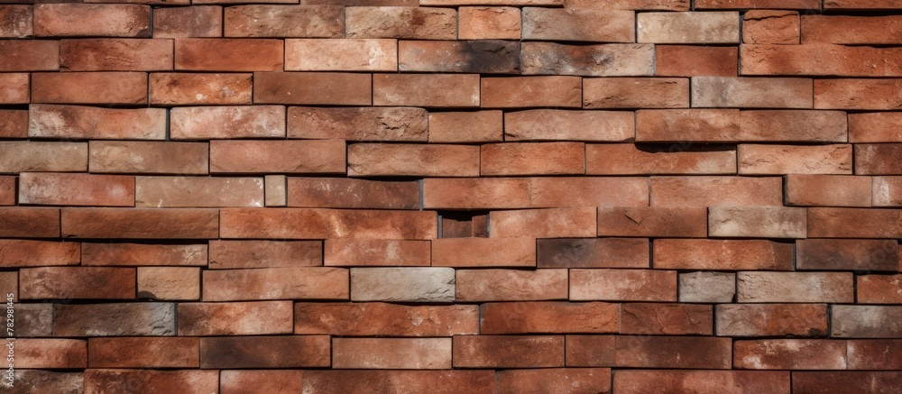 Brick wall with small hole Brick wall with small hole