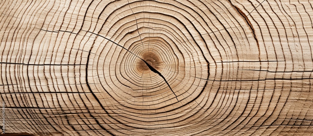 Naklejka premium Wood Slice Close-Up