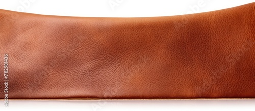 Brown leather bag close-up ...