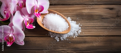 Wooden spoon sea salt orchi...